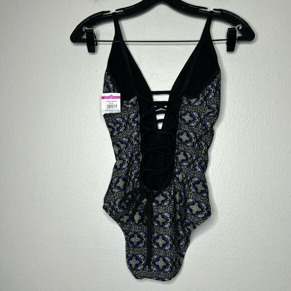 Ella Moss Printed One-Piece Swimsuit Size Small - Picture 3 of 9